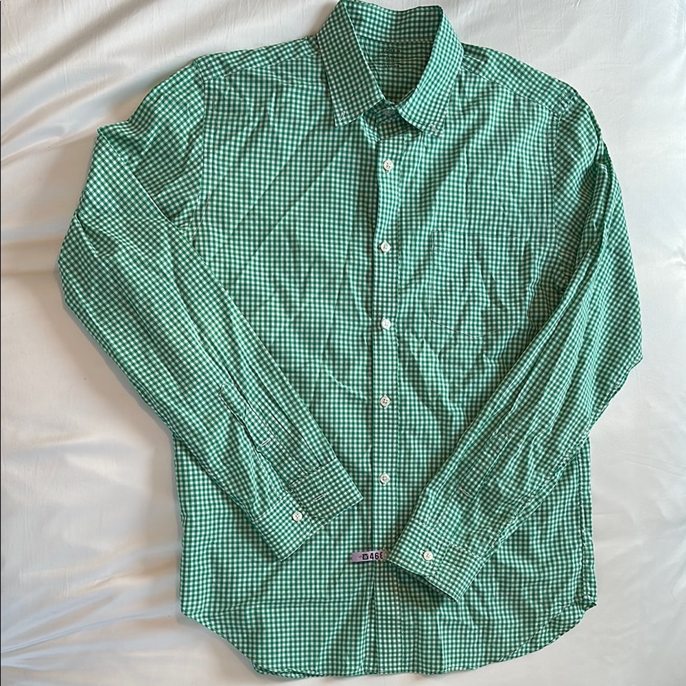 Green Checkered Men's Shirt